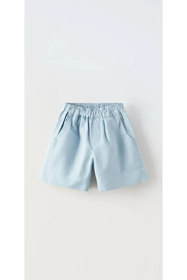 Детские шорты для мальчиков габардиновые Unisex Kids Gabardine Fabric Bermuda Shorts Teeny Weeny Kids, Blue