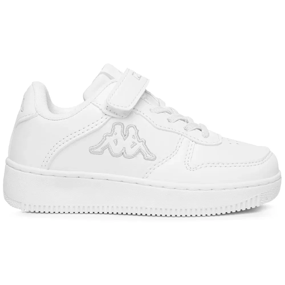 Детские кроссовки для девочек с липучкой Maserta EV Kappa, White