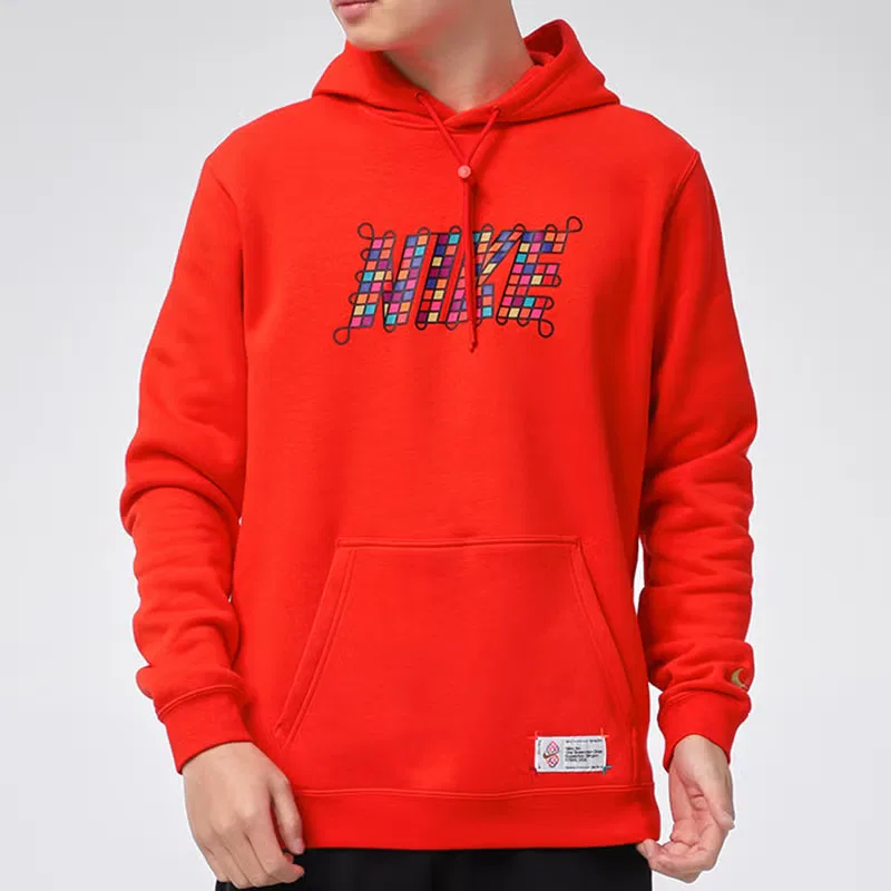 Худи с принтом Chinese New Year Nike, красный — фото 3