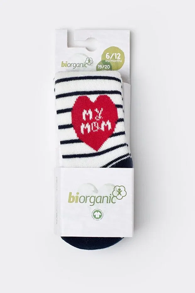 Детские колготки хлопковые Biorganic, Ecru