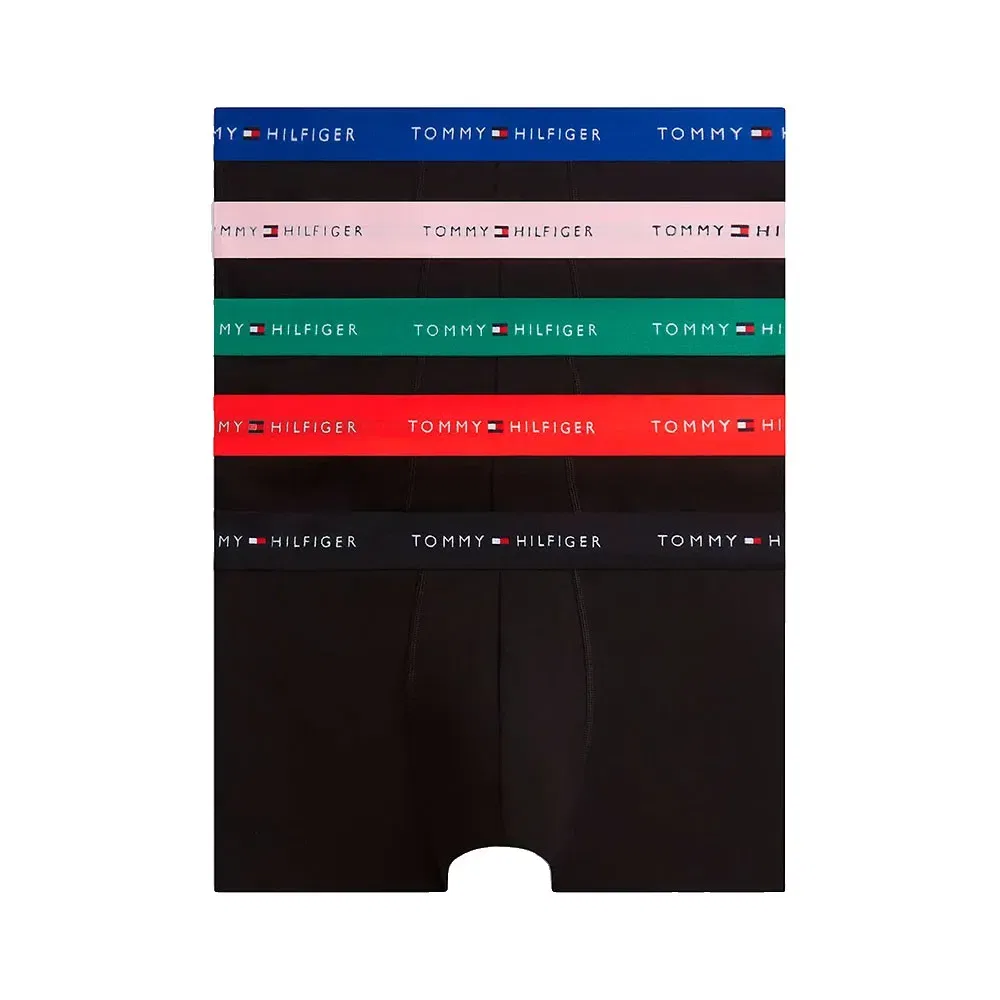 Мужские боксеры-трусы из хлопка с эластаном Tommy hilfiger, Black