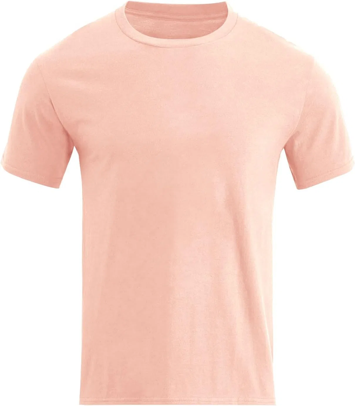 Мужская футболка с круглым вырезом из хлопка, Lightweight, A-pink — фото 4