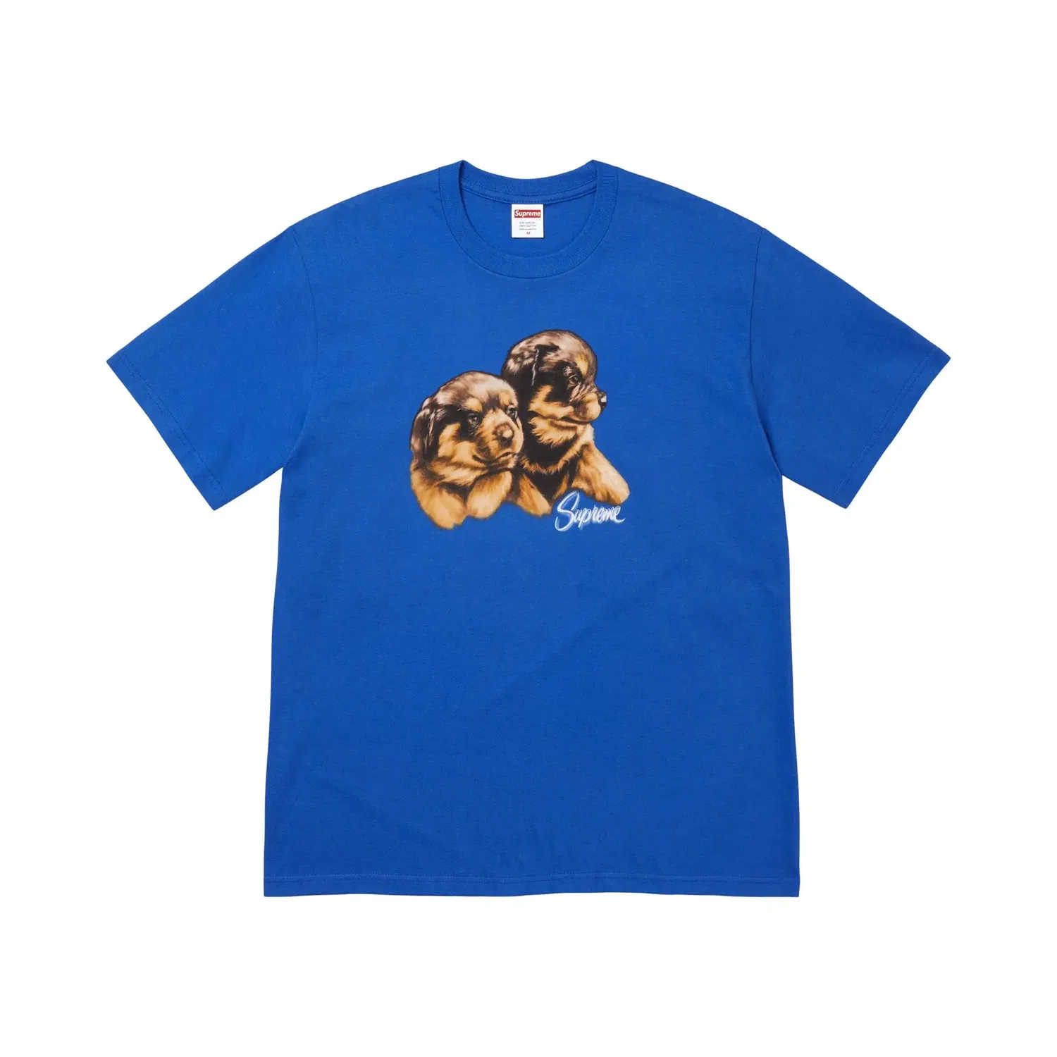 Футболка с принтом Supreme Puppies Tee, Royal