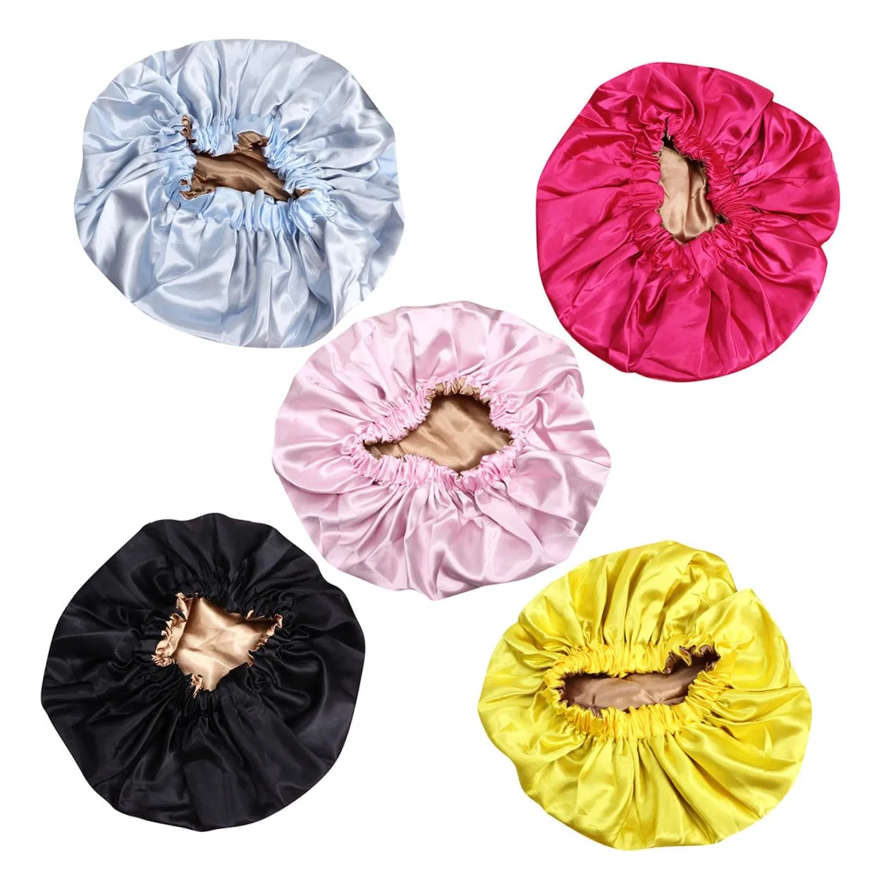 Шапочка для душа Satin, FRCOLOR, 2 шт, 38×38 см, Sky Blue — фото 4
