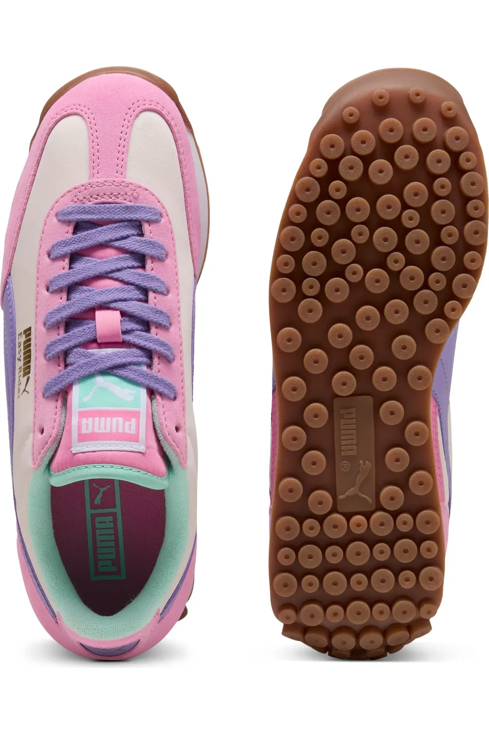 Детские кроссовки из замши и кожи Easy Rider PUMA, Jasmine Flower-Lavender Alert — фото 4