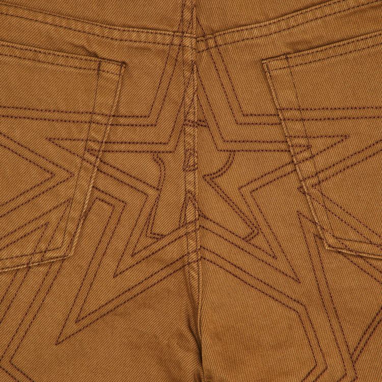 Джинсы Supreme Stars Topstitch Baggy Jean 'Brown' — фото 3