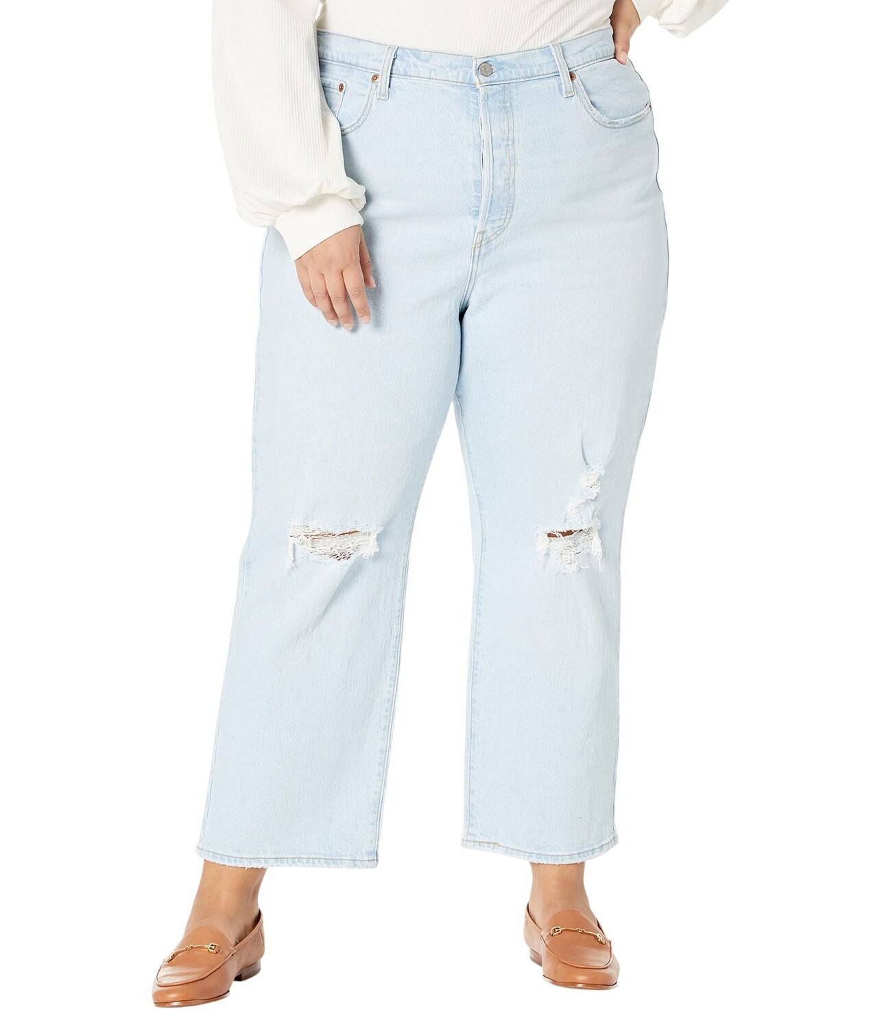 

Джинсы Levi's Premium, Plus Size Ribcage Straight Ankle