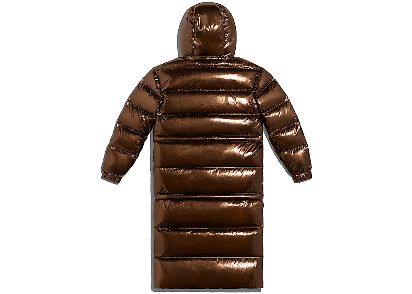 Унисекс пуховик с металлическим эффектом Adidas Ivy Park Metallic Puffer Jacket, Wild Brown — фото 2