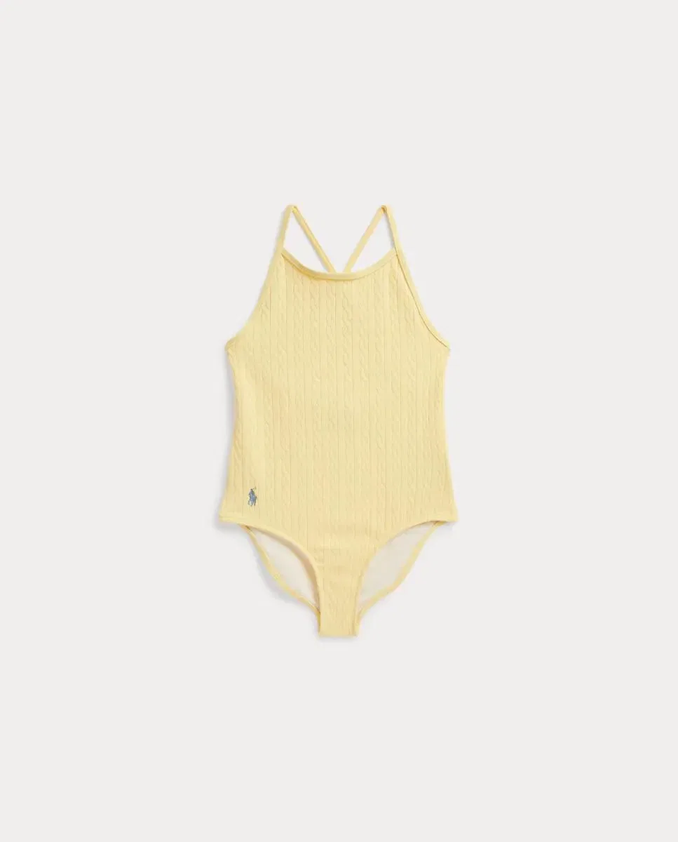 Детский купальник для девочек с перекрещенной спинкой Polo Ralph Lauren, Amarillo