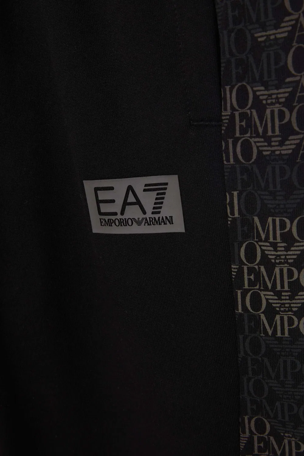 Свитшот с логотипом Train Logo Series Emporio Armani, черный — фото 4