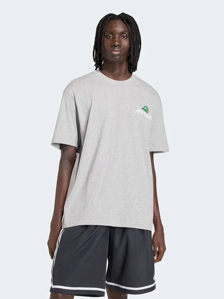 Футболка серая Adidas, серый
