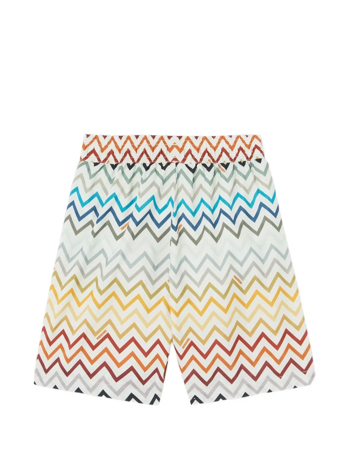 Плавки-шорты с узором зигзаг Missoni Kids, нейтральные цвета