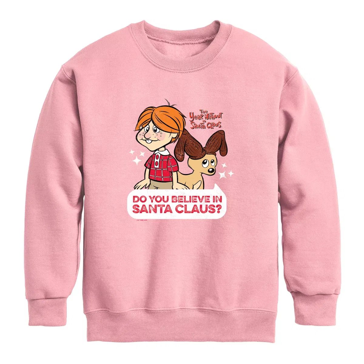 Детский свитшот с принтом The Year Without a Santa Claus Do You Believe In Santa, The Year Without a Santa Claus, Mauve