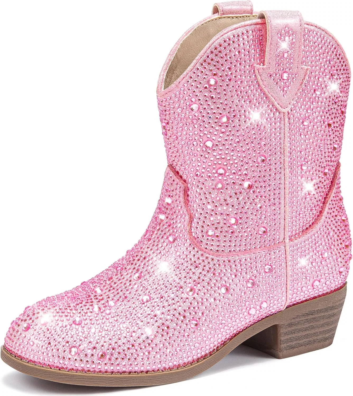 Детские сапоги для девочек с принтом Cowgirl Boots Motasha, Pink