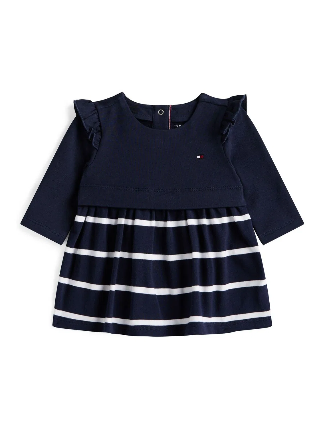 Платье для новорожденных мальчиков с воланами, Essential Tommy Hilfiger, синий