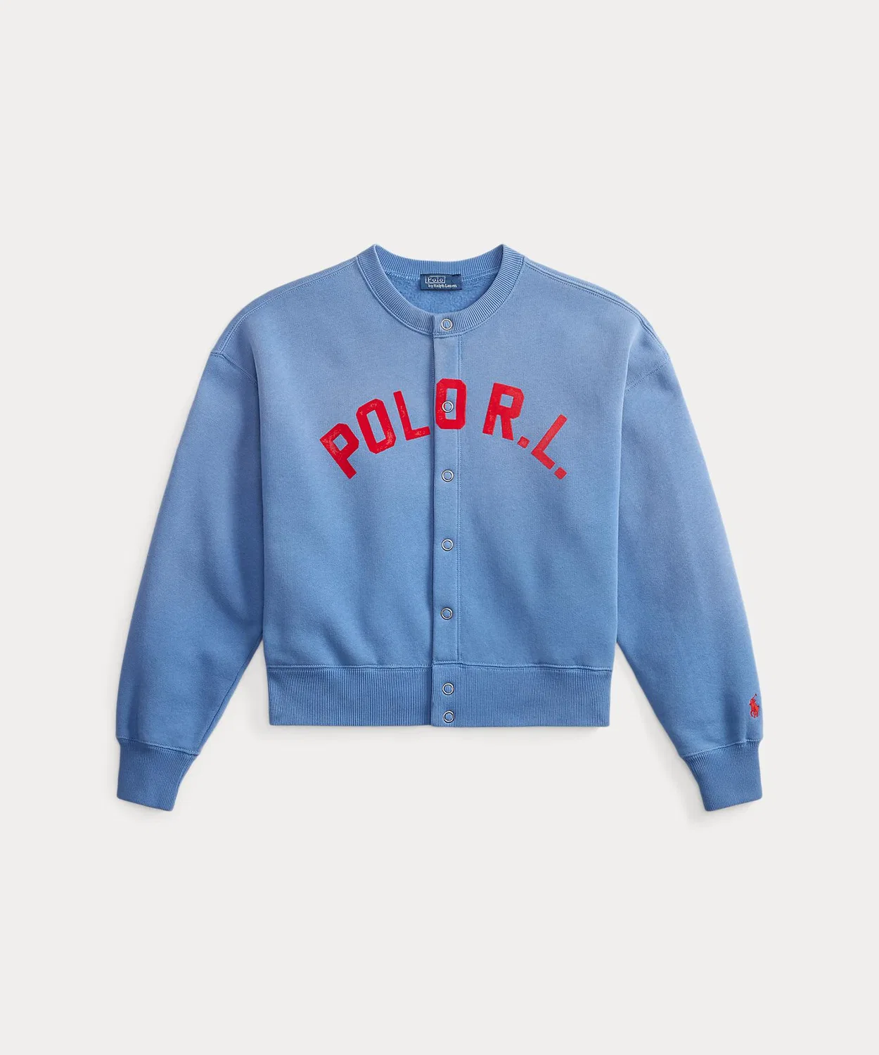 Женский кардиган из флиса с принтом Polo R.L. POLO RALPH LAUREN, Blue — фото 2