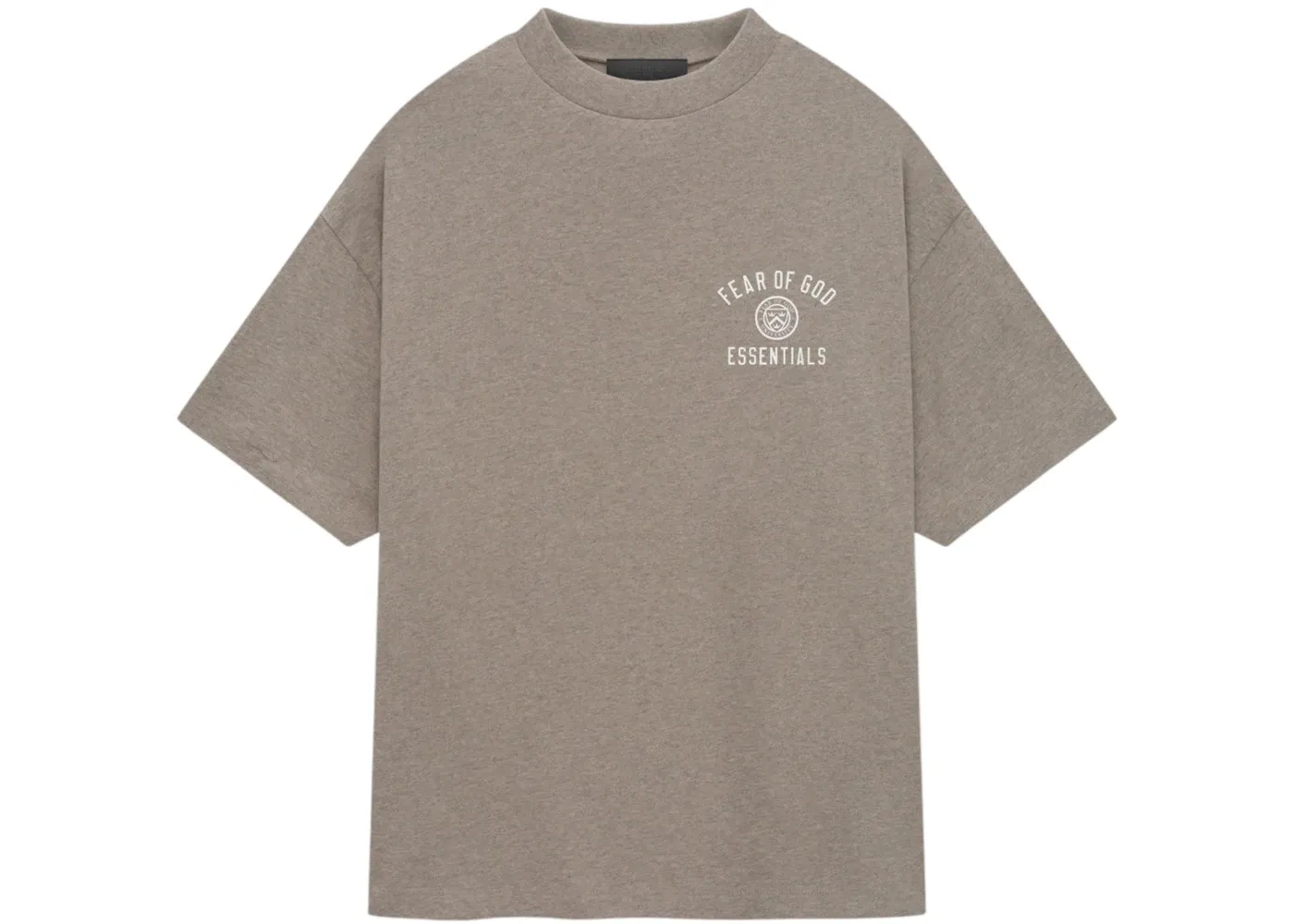 Мужская футболка с круглым вырезом Fear of God Essentials Tee, Heather Gray