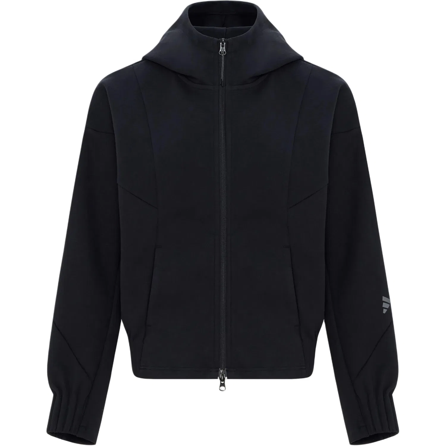 Женская куртка с капюшоном прямого кроя Adidas, Black