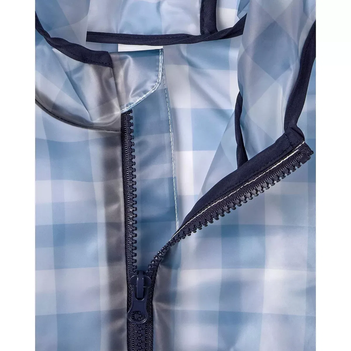 Детский дождевик для девочек с принтом Checkmate ONLINE UNIQUE RTW OUTERWEAR, Navy — фото 2