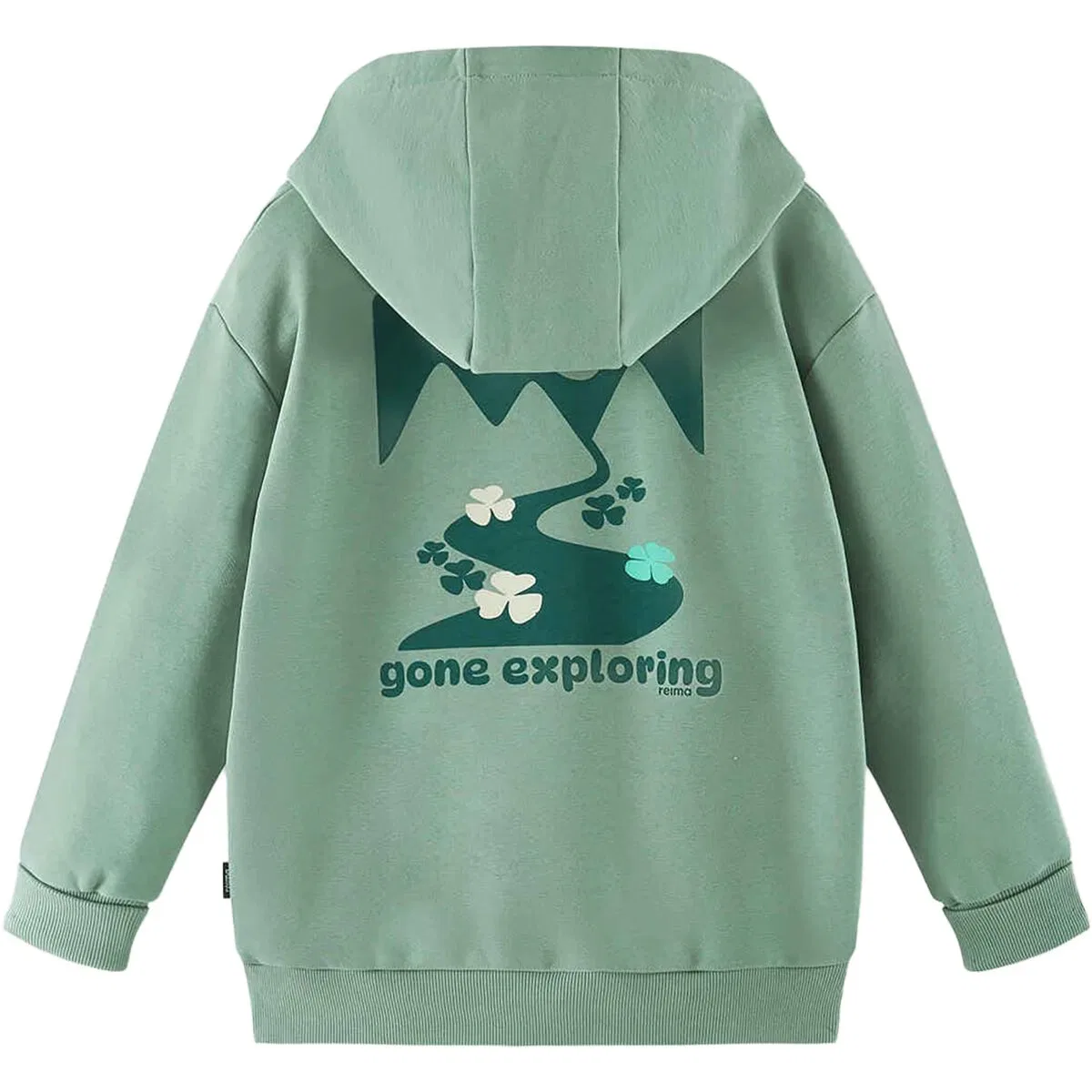 Детское худи с длинным рукавом Huppis Hoodie Reima, Stone Green