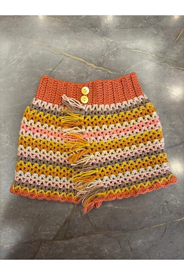 Детская юбка для девочек вязаная Izelticaret, Multicolor — фото 2