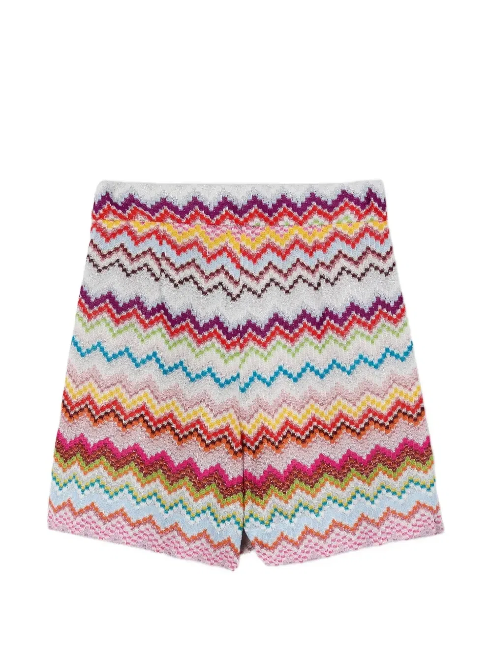 Юбка с запaхом и зигзагообразным узором Missoni Kids, бежевый — фото 2
