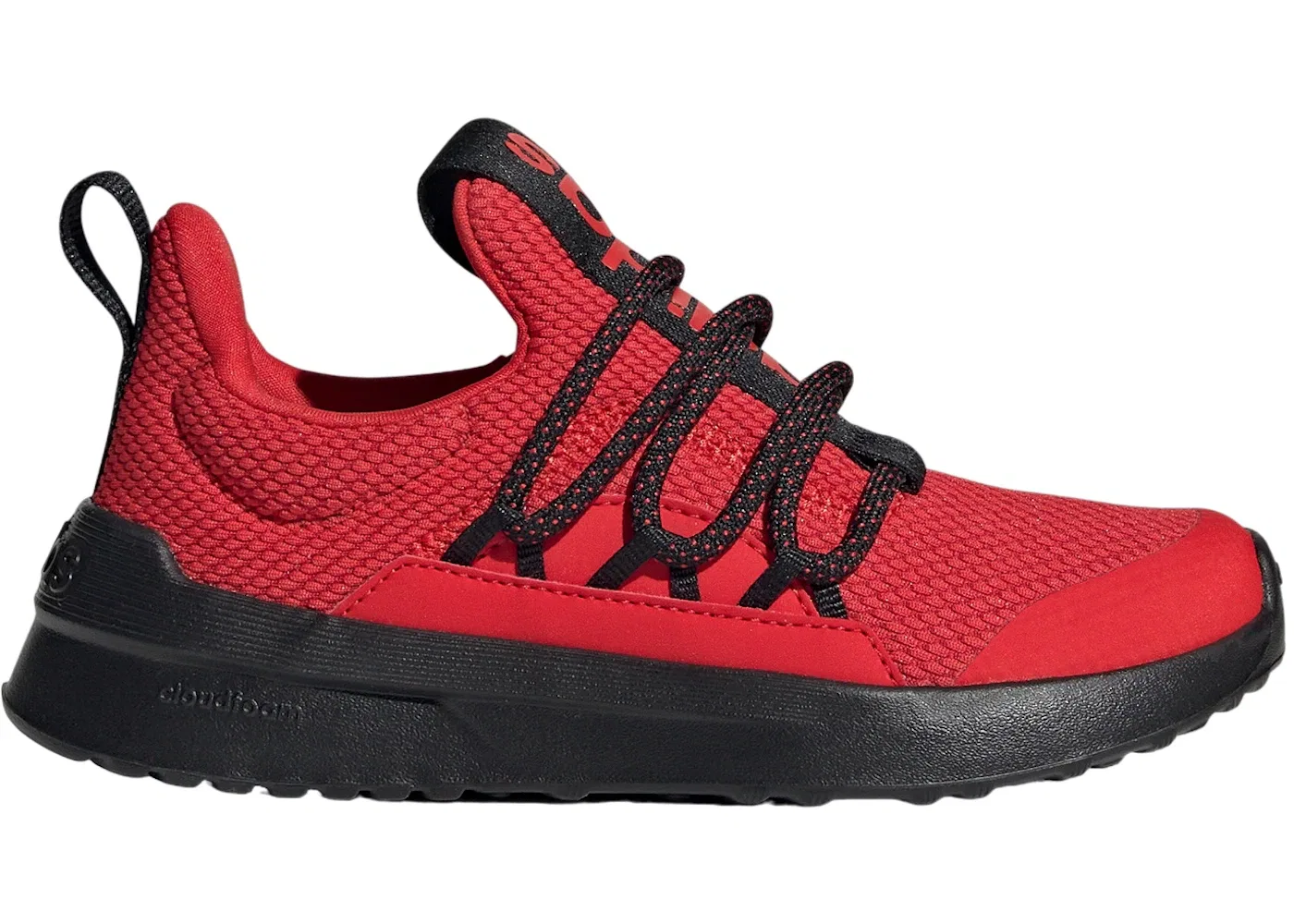 Детские кроссовки для мальчиков без шнурков Adidas Lite Racer Adapt 5.0, Vivid Red/Power Red/Core Black