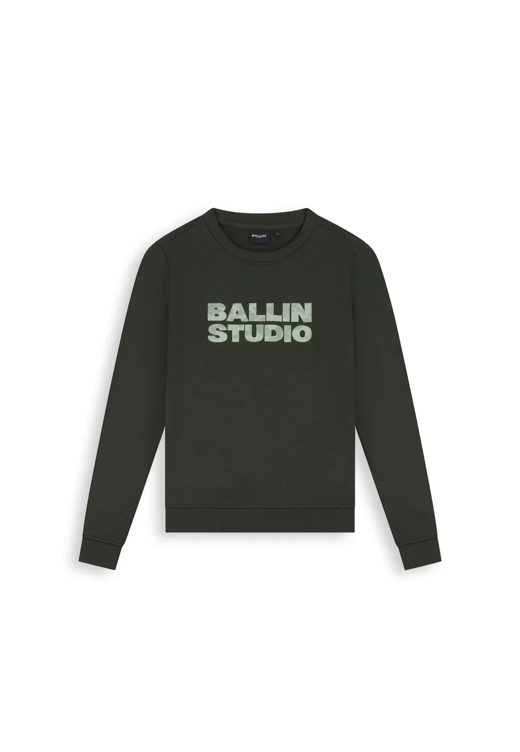 Свитера с круглым вырезом и длинными рукавами стандартного кроя Ballin, Olive — фото 4