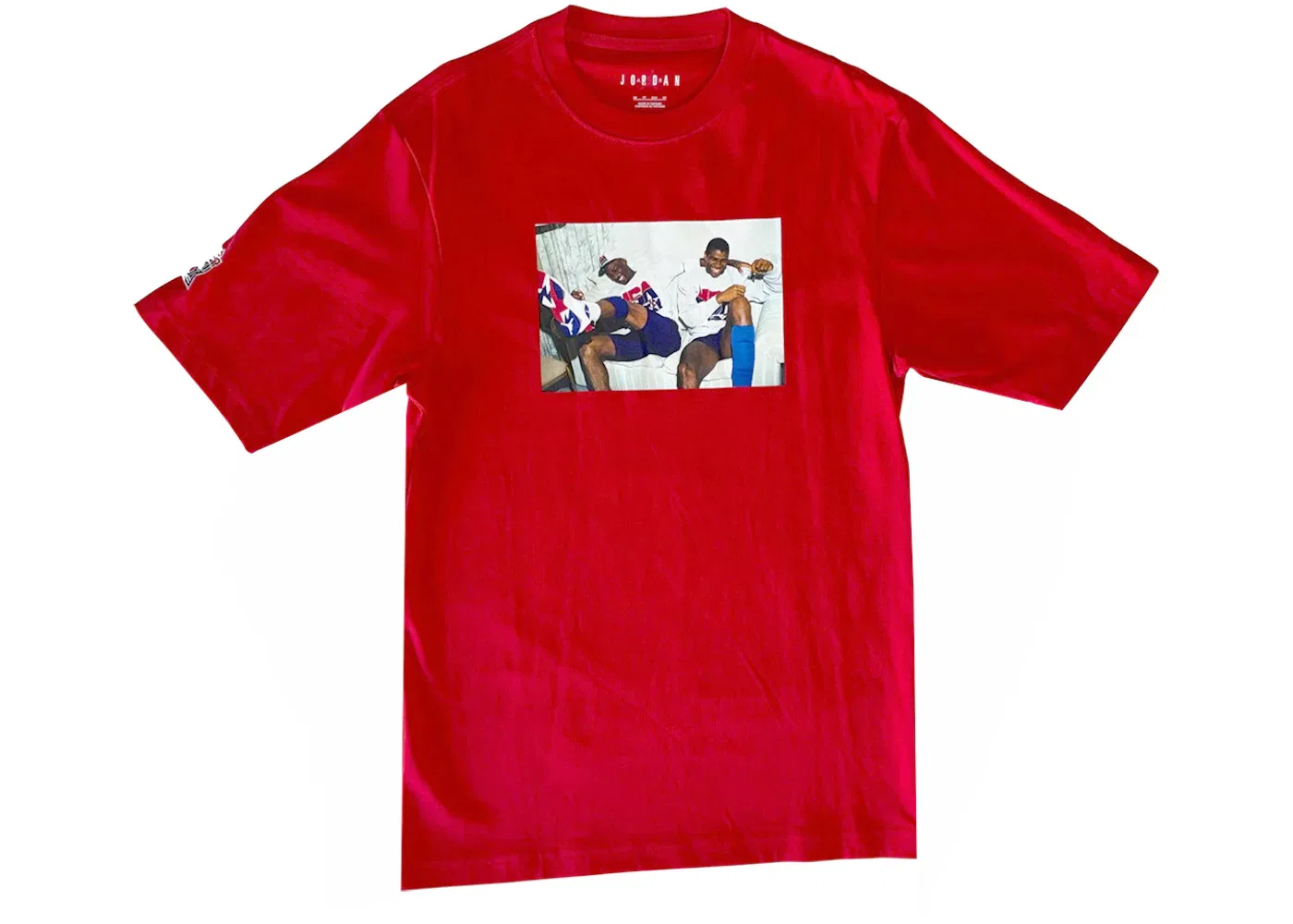 Мужская футболка с принтом Jordan x Trophy Room "New Sheriff In Town" T-Shirt Jordan, Red/White