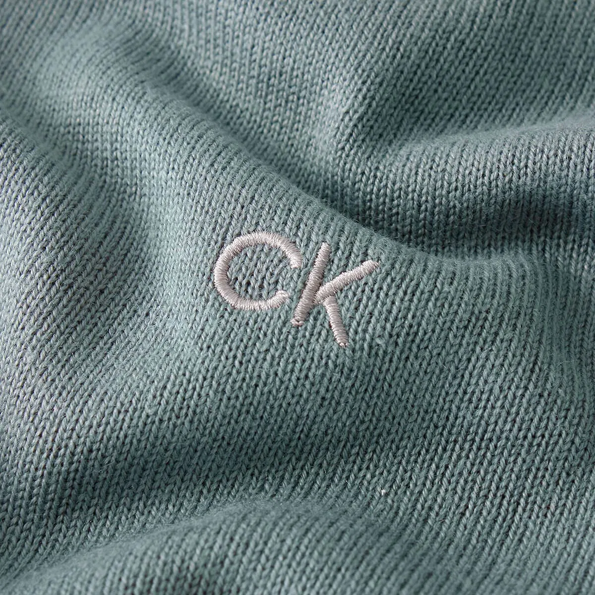 Мужской свитер с круглым вырезом Calvin Klein, Sage — фото 2