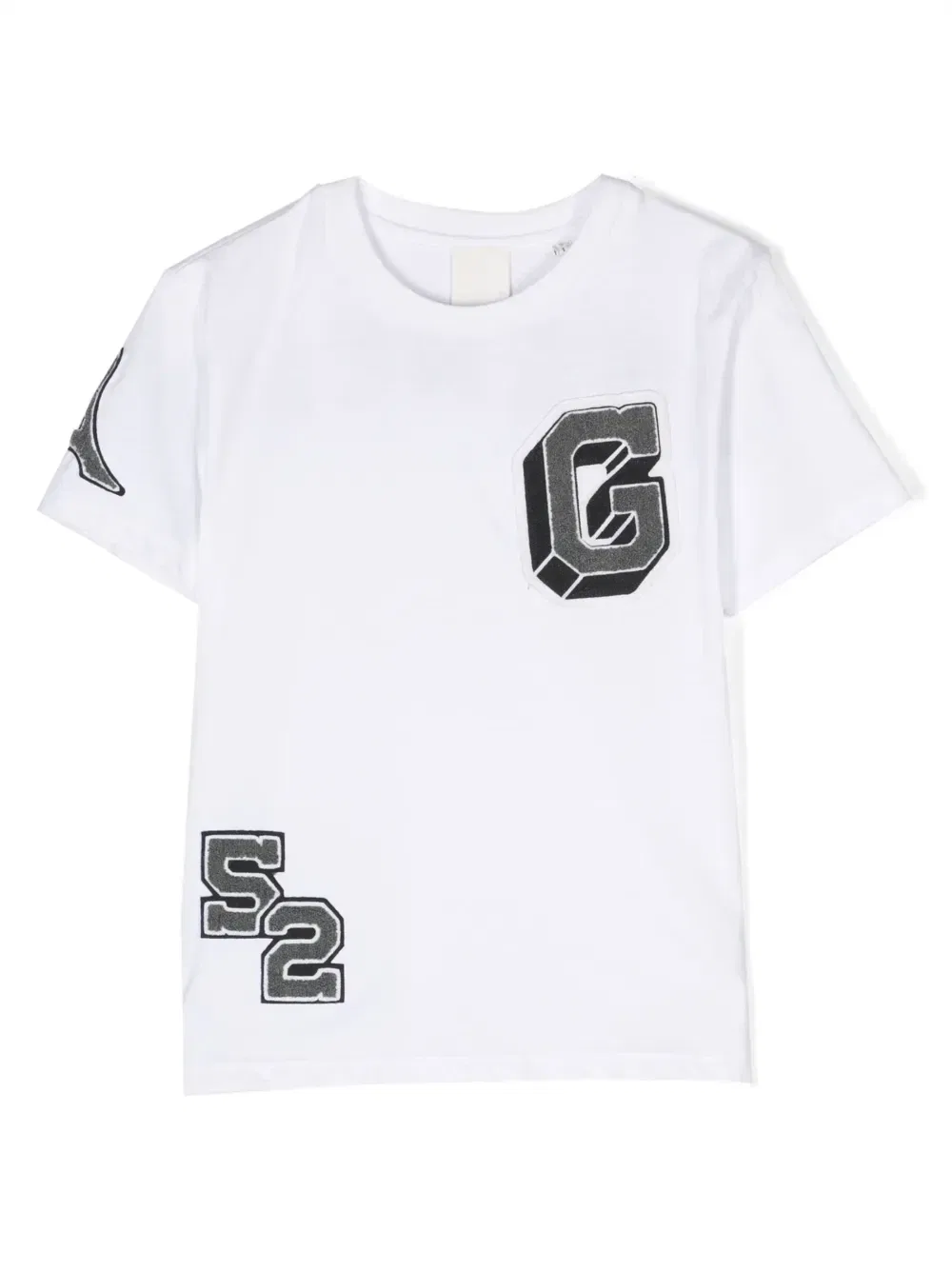 Футболка из органического хлопка с логотипом Givenchy Kids, белый