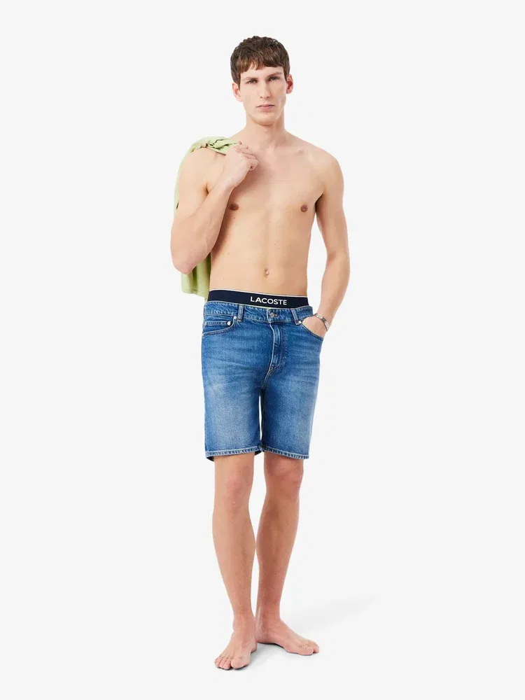 Боксеры LACOSTE Mini Croc, 3 шт., Blue — фото 4