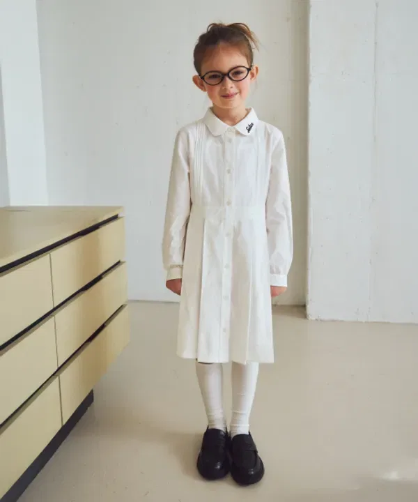 Платье-рубашка из оксфорда, белое, Seter Kids