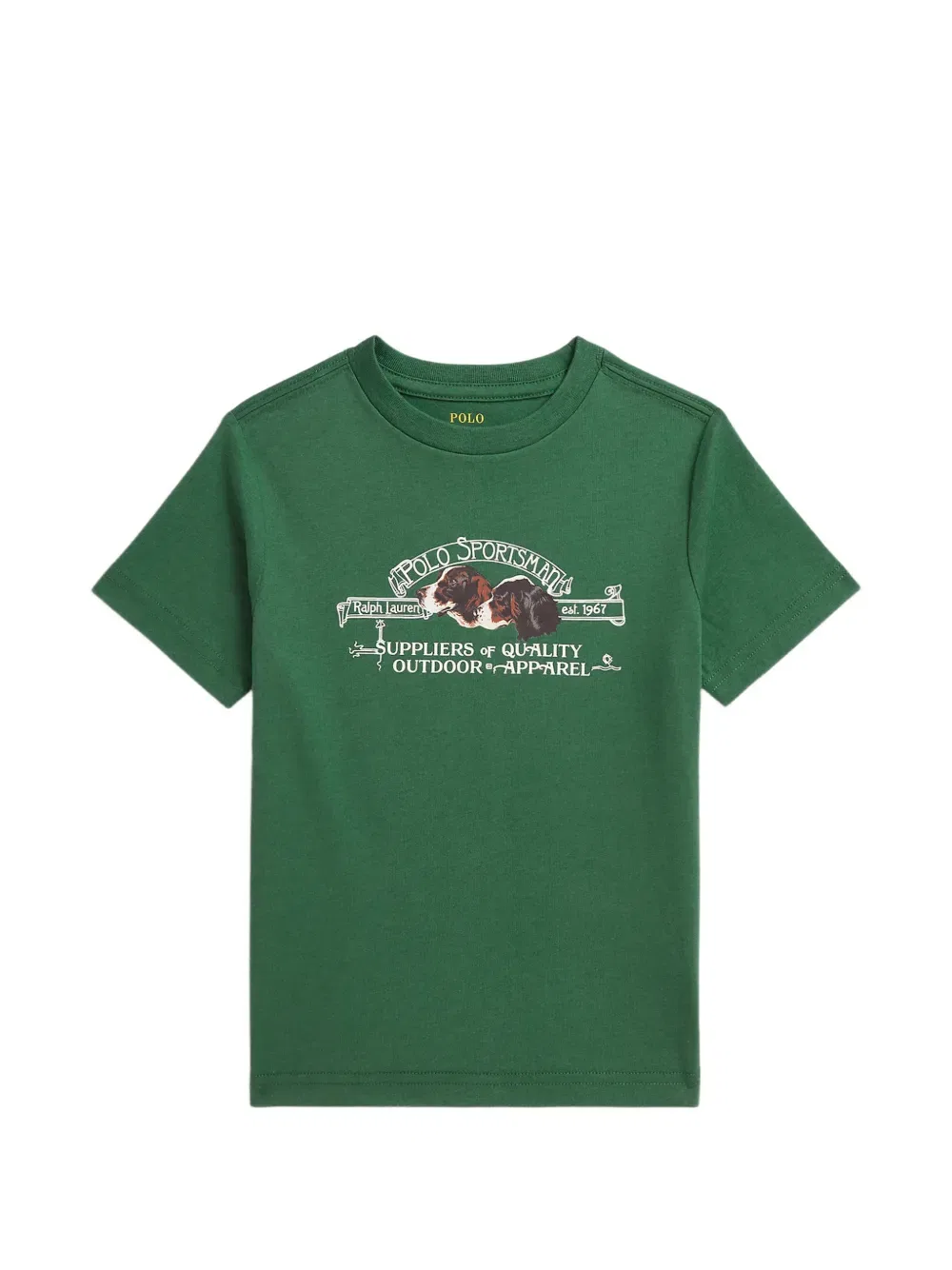 Футболка хлопковая Polo Ralph Lauren Kids, зеленый