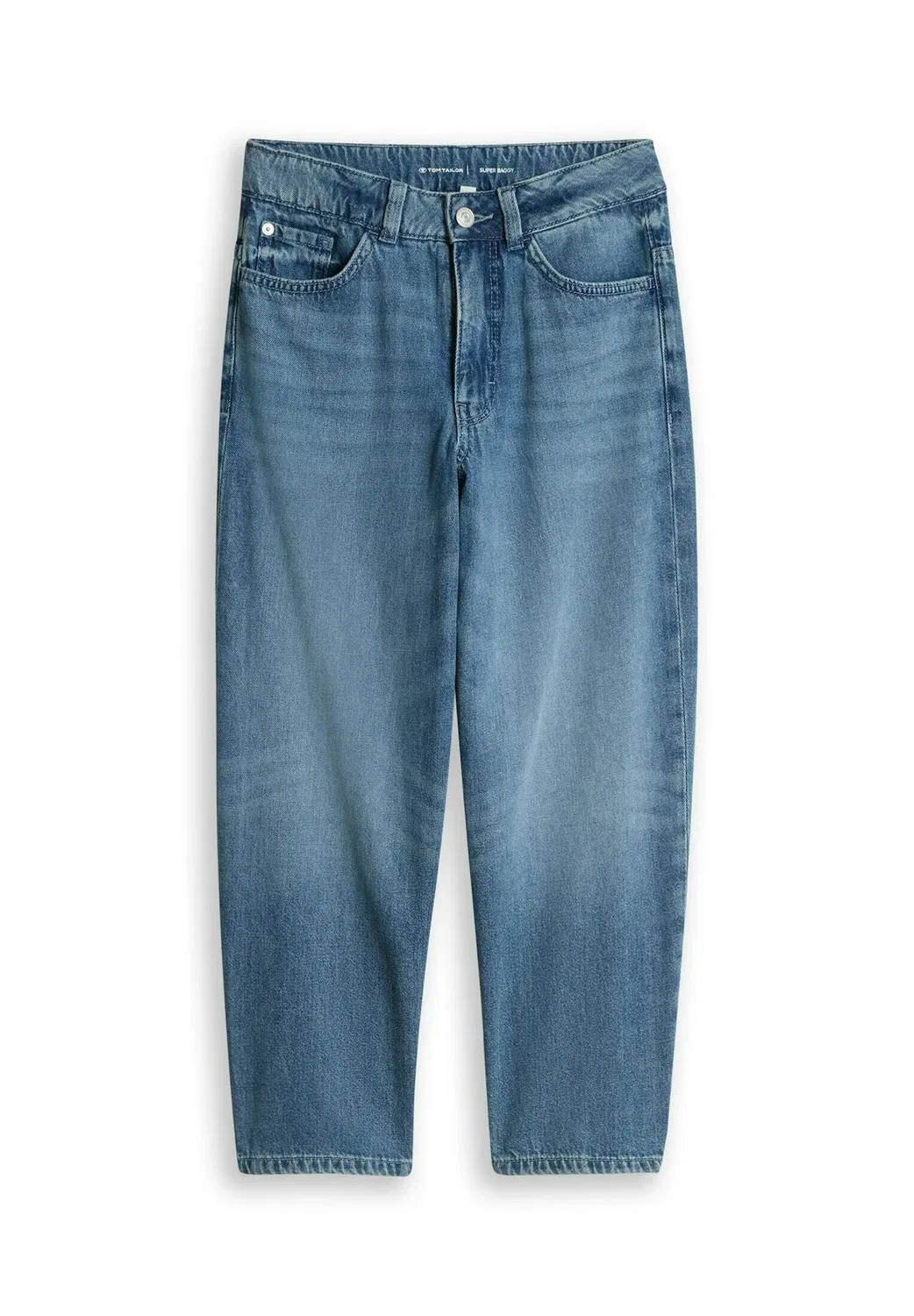 Джинсы очень свободного кроя - джинсы расслабленного кроя Tom Tailor, Mid Stone Wash Denim