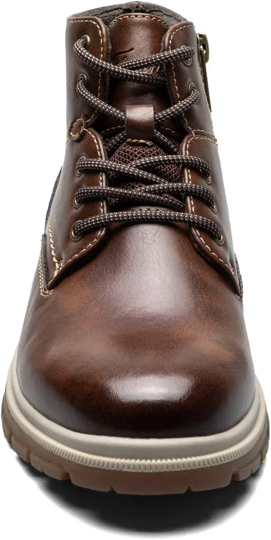Детские ботинки на шнуровке с мысом Lookout JR Florsheim, Chestnut — фото 4