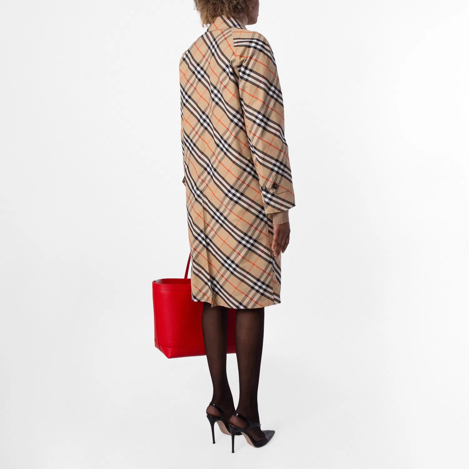 Пальто-автопальто из габардина Burberry Reversible Gabardine Car Coat, Flax — фото 4