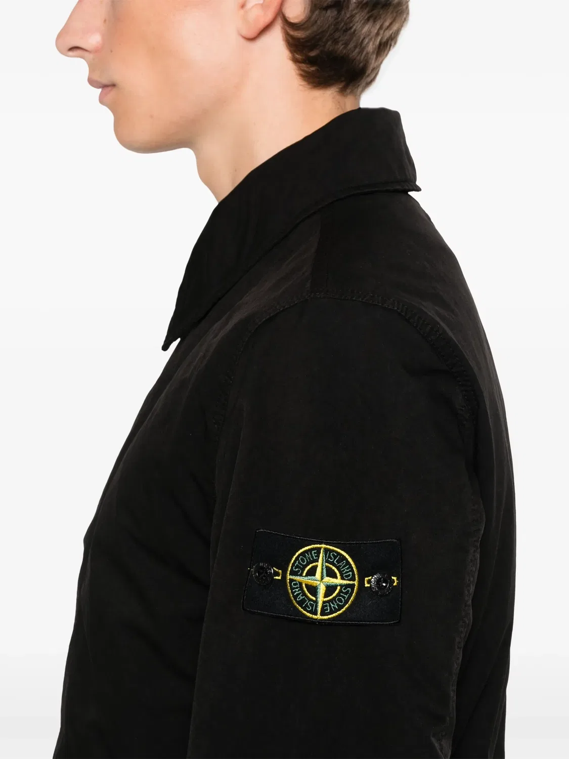 Stone Island Стеганая куртка David-TC черная — фото 3