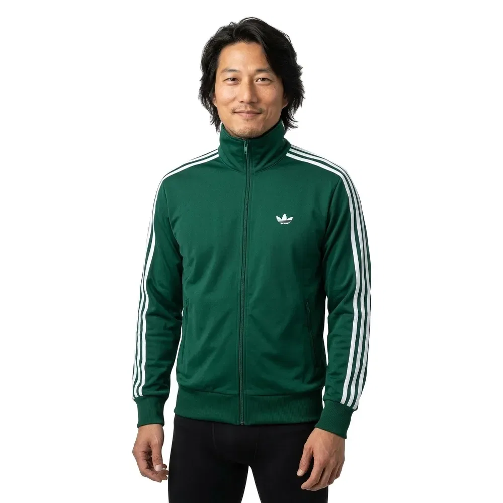 Свитшот на молнии Firebird Adidas Originals, зеленый — фото 2