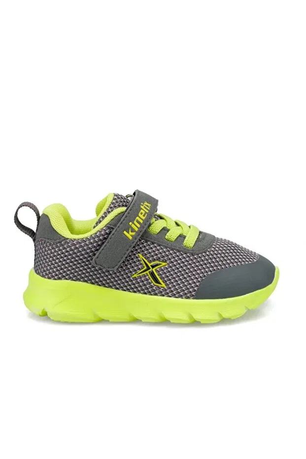 Детские кроссовки для мальчиков с липучкой Kinetix, Gray-Green — фото 2