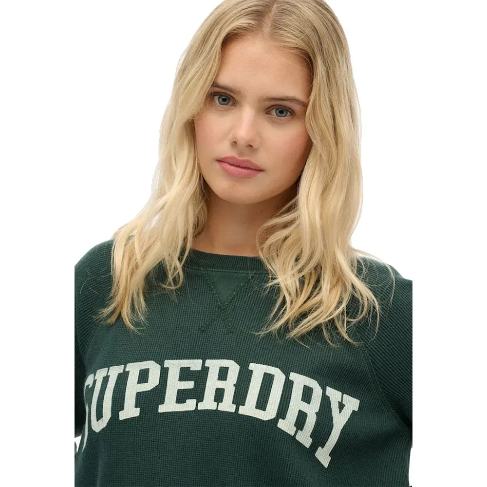 Футболка с длинным рукавом Athletic Essential Graphic Superdry, зеленый — фото 4