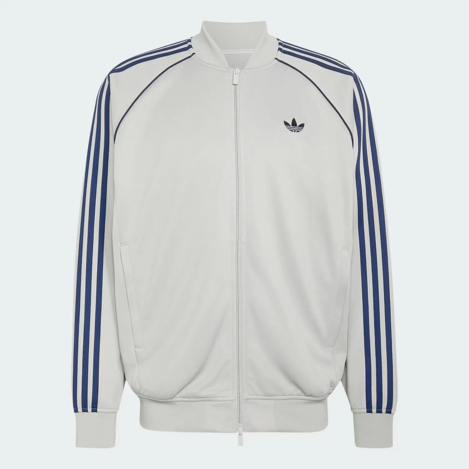 Мужская олимпийка свободного кроя Adicolor Classics Loose Tracktop Adidas Originals, серый — фото 4