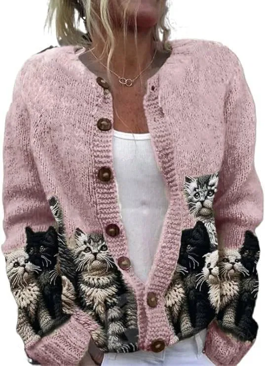 Женский свитер с V-образным вырезом, с длинным рукавом, Fair Isle