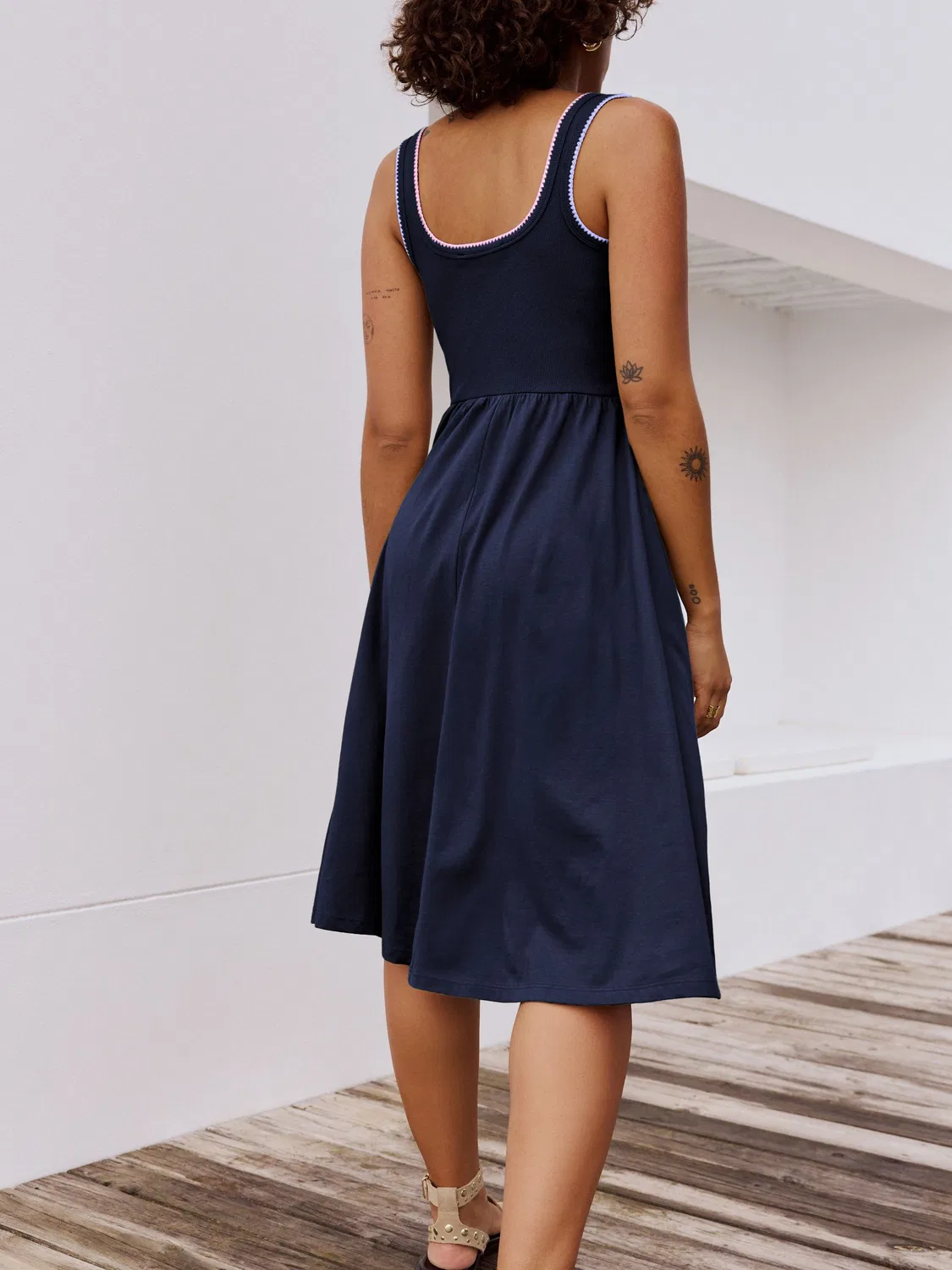 Платье миди джерси Navy Blue Next — фото 2