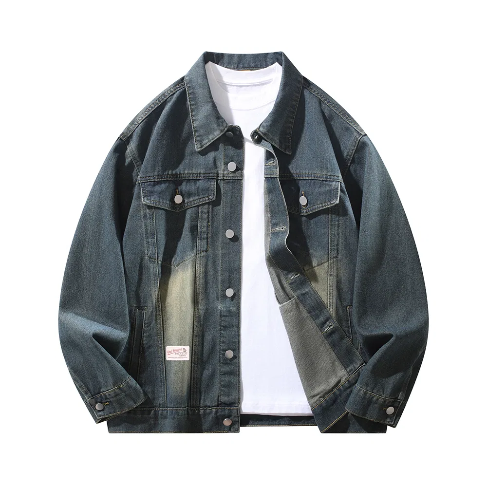 Детское джинсовое пальто с винтажным стилем PAL ONGACO, Washed Blue — фото 3