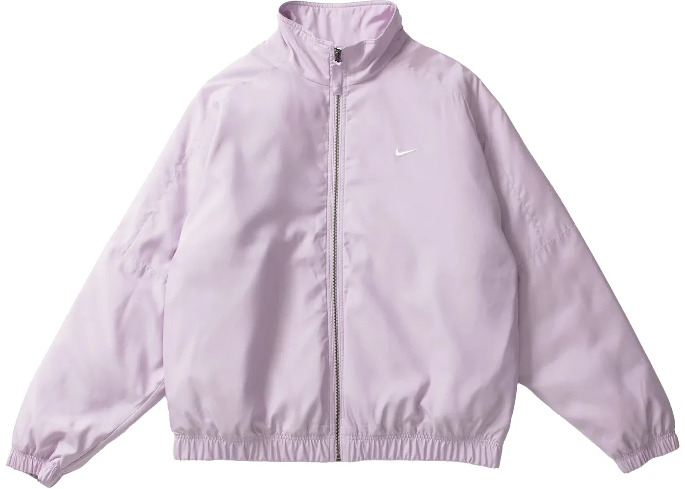 Унисекс куртка-бомбер атласная с принтом Nike Solo Swoosh Satin Bomber Jacket, Violet