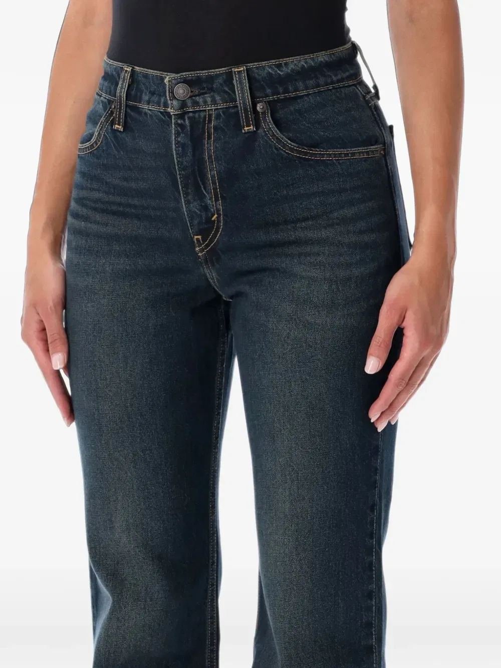 Расклешенные джинсы с завышенной талией Levi's, синий — фото 3