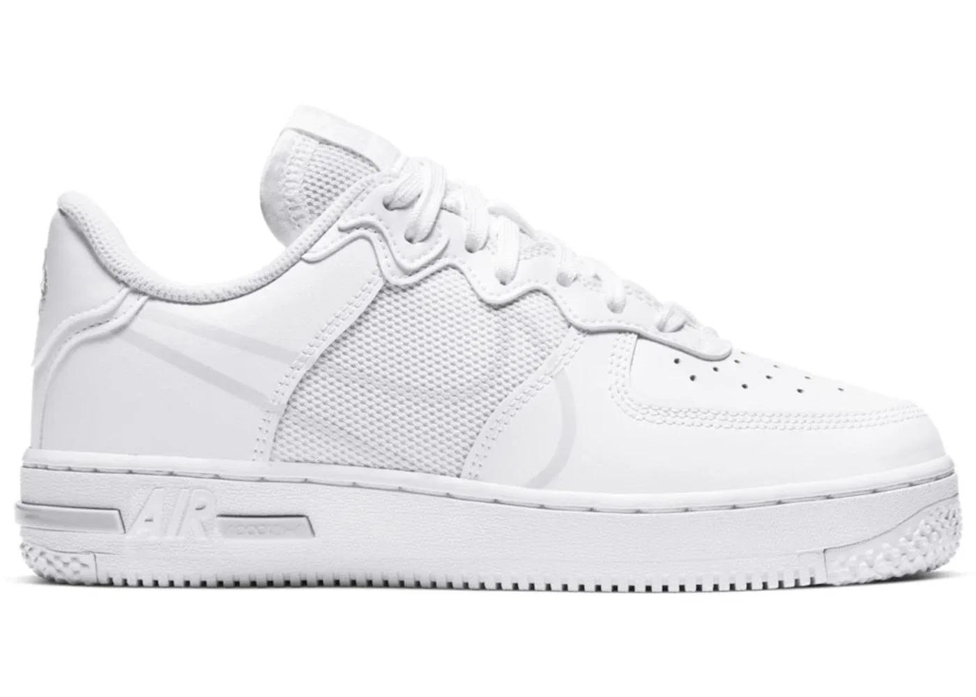 Детские кроссовки Lifestyle с технологией React Nike Air Force 1 Low React SU, White/Pure Platinum