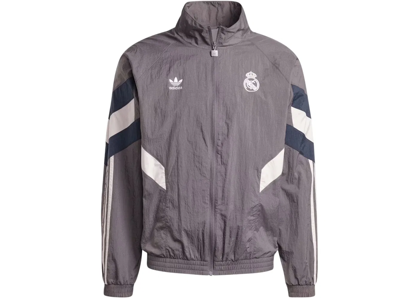 Мужская ветровка-олимпийка Adidas Real Madrid 2024/25 Lifestyler Anthem, Charcoal