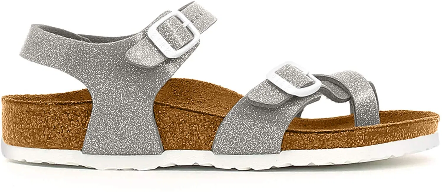 Детские сандалии для девочек с регулируемыми ремешками Taormina Birkenstock, Grey